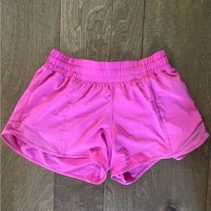 Lululemon sonic pink low rise shorts size 4 - 2.5” inseam